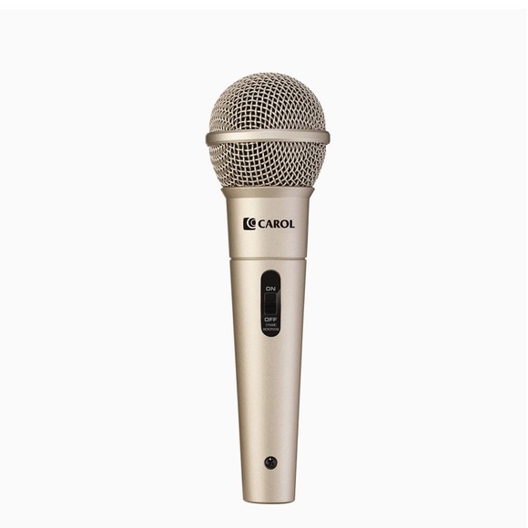 Like New! CAROL Dynamic Vocal Microphone unidirectional MUD-525 XLR karaoke gold - Picture 1 of 9